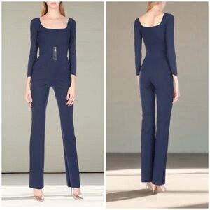 NWT Chiara Boni La Petite Robe HUMA Jumpsuit Midnight Blue Sz 38